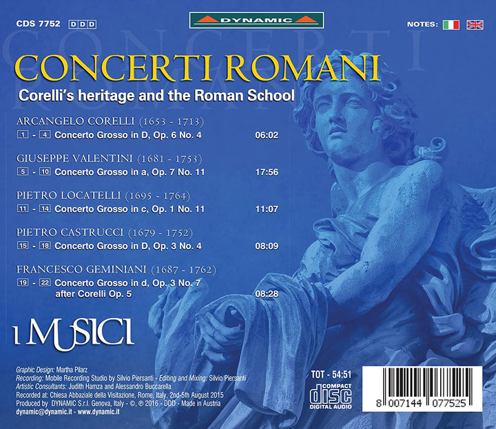 Concerti Romani [I Musici] [DYNAMIC S7752] [Audio CD]