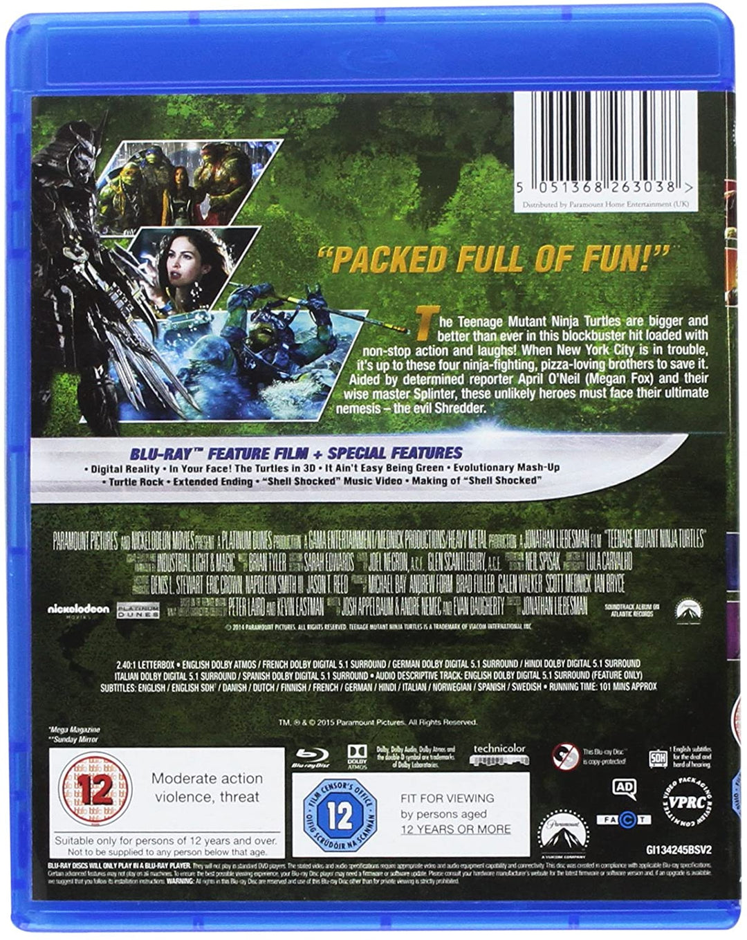 Teenage Mutant Ninja Turtles - Action/Sci-fi [Blu-ray]