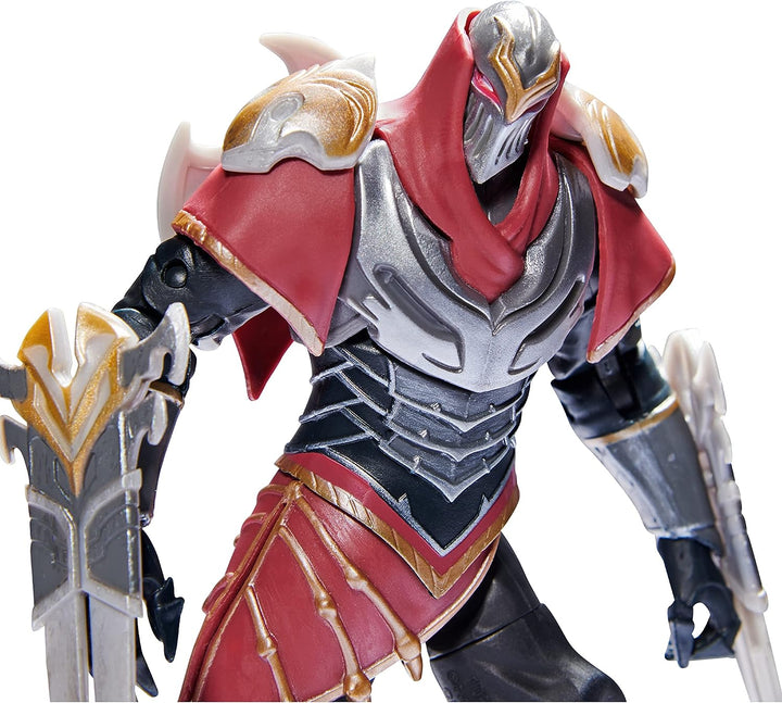 League of Legends, 6-Inch Zed Collectible Figure w/ Premium Details and 2 Accessories, The Champion Collection, Collector Grade, Ages 12 and Up