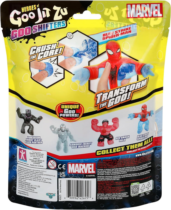 Heroes of Goo Jit Zu Goo Shifters Marvel Stretchy Blue Strike Spider-Man