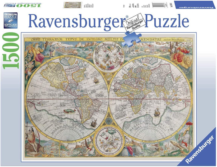 Ravensburger - Puzzle 1500 - Historical Map (10216381)