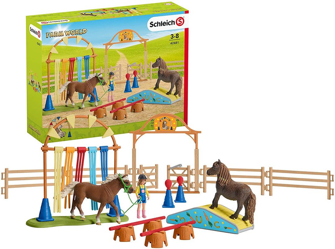 Schleich 42481 Farm World Pony Agility Training (en anglais)