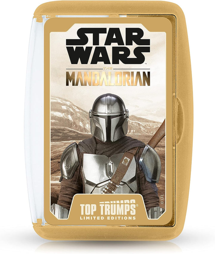 Top Trumps Star Wars The Mandalorian Limited Editions Card Game, play with Greef Karga, Moff Gideon, Boba Fett, Koska Reeves, and Grogu himself, gift and toy for boys and girls