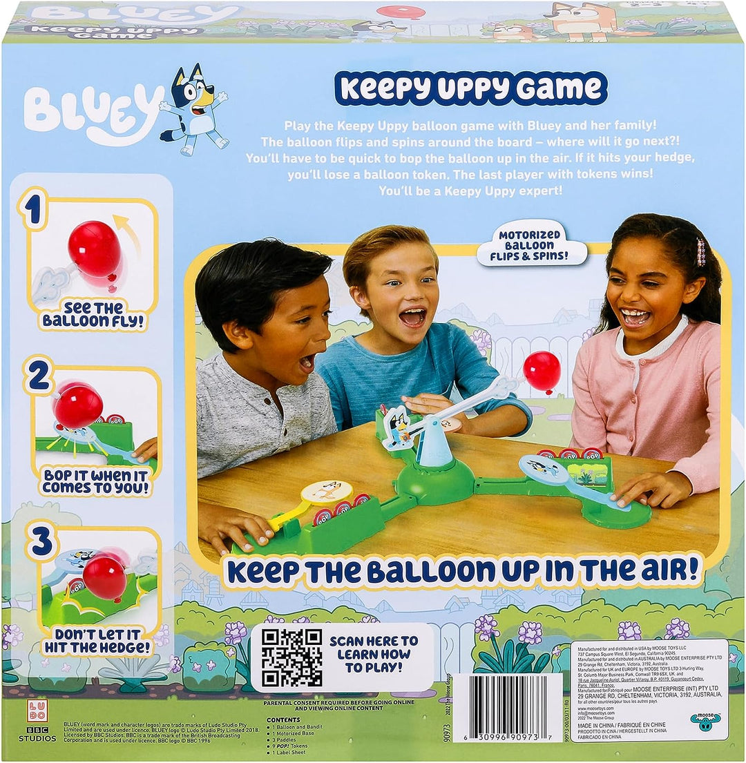 Bluey 90973 Keepy Uppy Game. Keep Air. Includes Motorized Balloon. 2-3 Players.