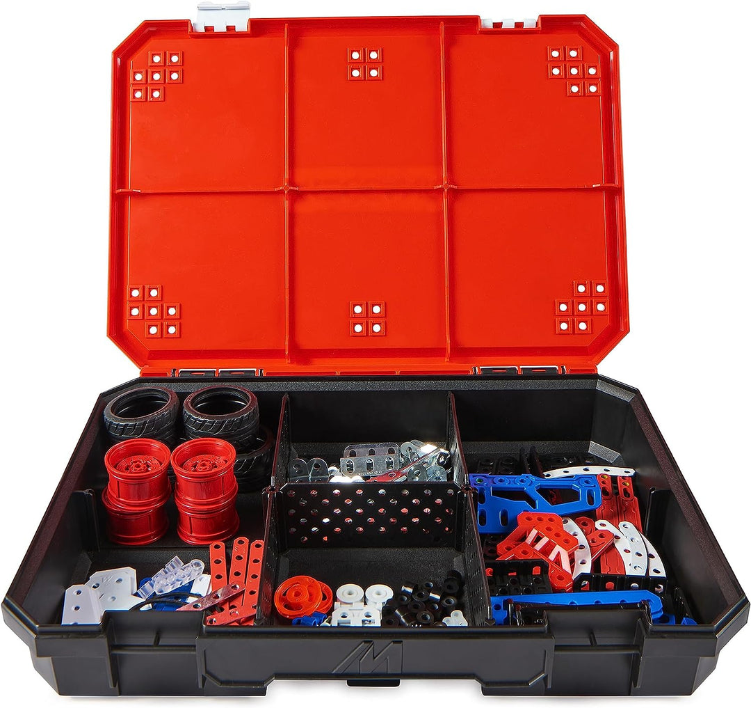 MECCANO Maker’s Toolbox, 437-Piece Intermediate STEAM Model-Building Kit for Open-Ended Play