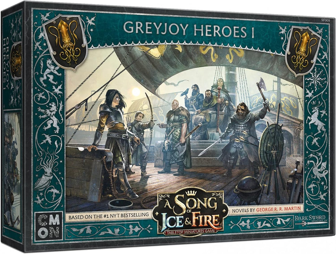 A Song of Ice and Fire: Tabletop Miniatures Game - Greyjoy Heroes #1 Strategy Miniatures Game,