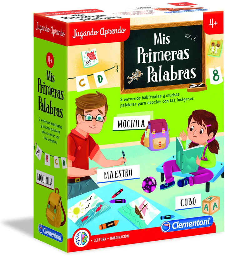 Clementoni 55304 Aprendo mis primeras palabras Game, Multicoloured