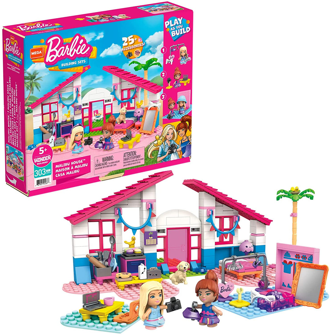 Barbie - Mega Construx Barbie Malibu House Building Set (GWR34)