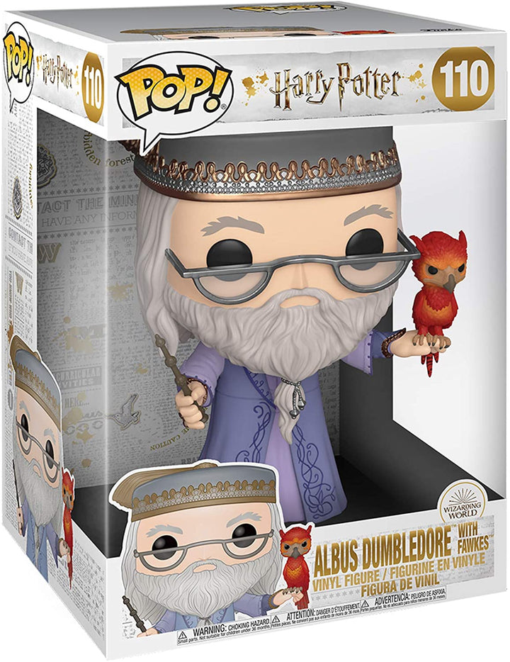 Harry Potter Albus Dumbledore with Fawkes 10" Funko 48038 Pop! Vinyl #110