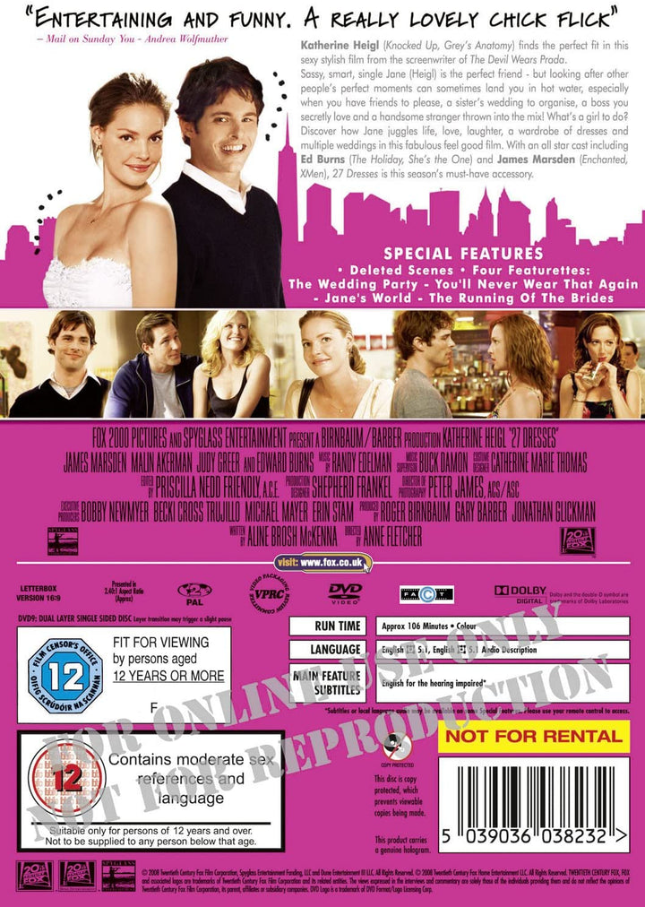 27 Dresses [2008] - Romance [DVD]