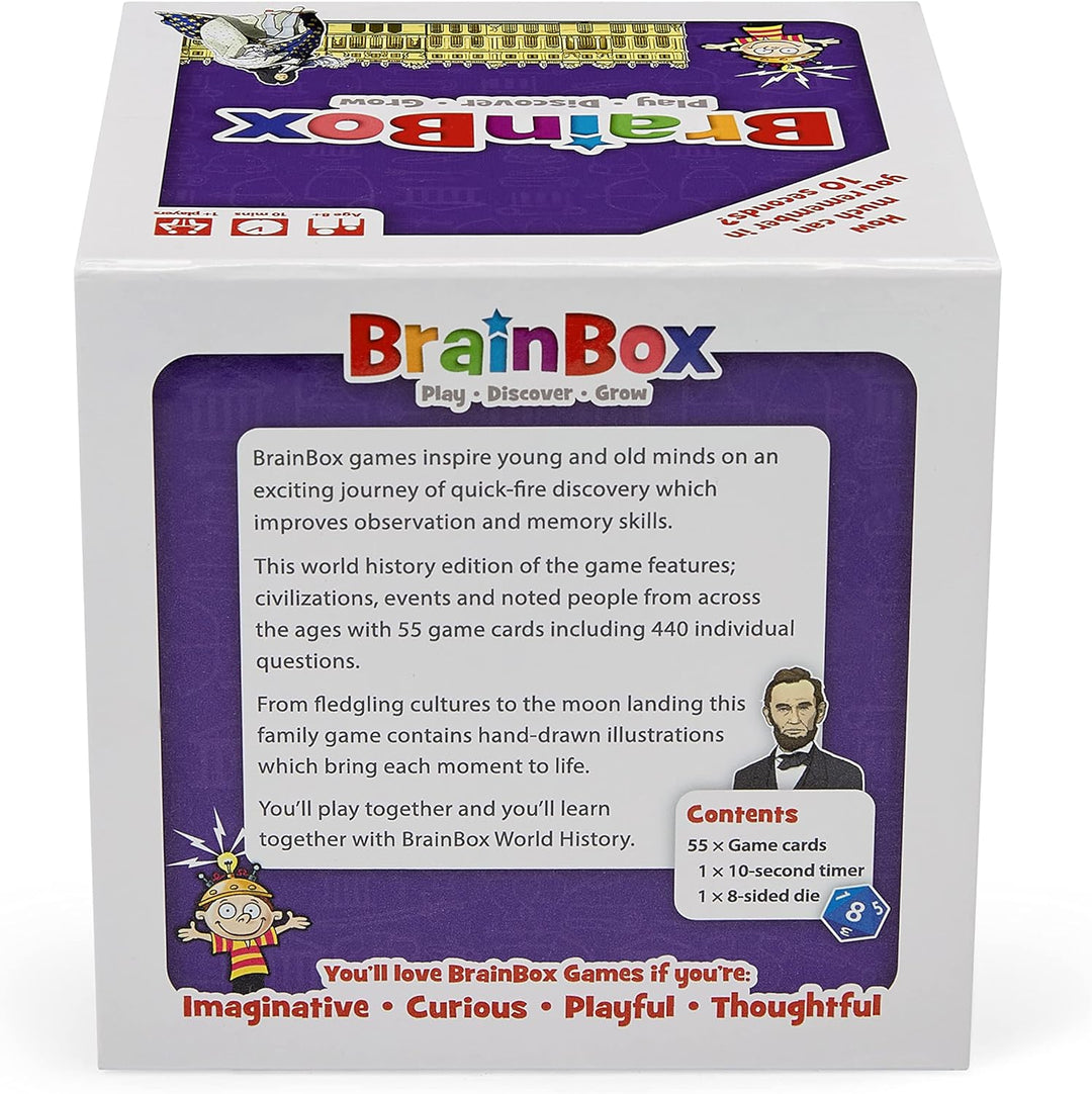 Brainbox World History (Refresh 2022) Card Game Ages 8+ 1+ Players 10 Minutes Pl