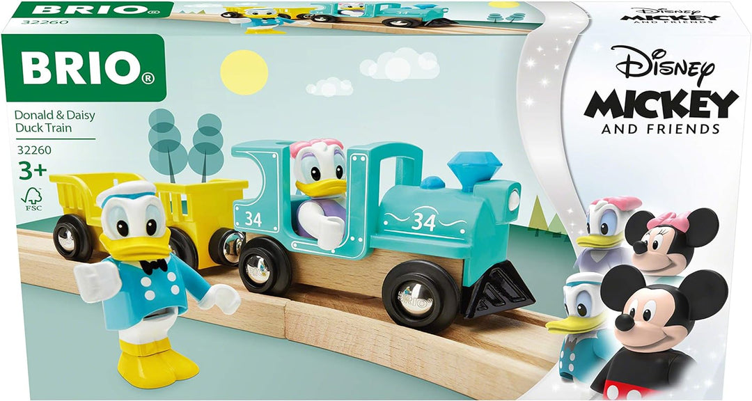 BRIO Disney Donald & Daisy Duck Train for Kids Age 3 Years Up