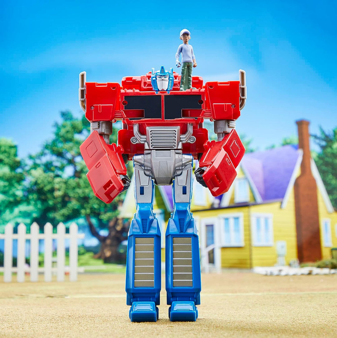 TRANSFORMERS Toys EarthSpark Spin Changer Optimus Prime 20-cm Action Figure