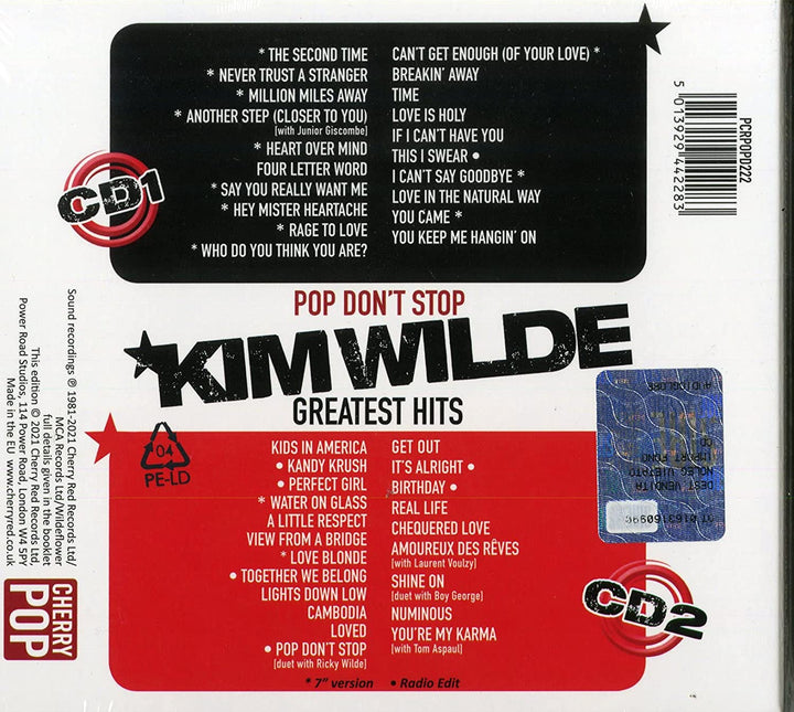 Kim Wilde - Pop Don't Stop - Greatest Hits Edition [Audio CD]