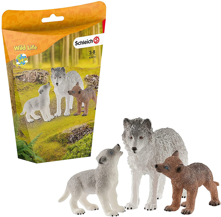 Schleich 42472 Wild Life Moederwolf met pups