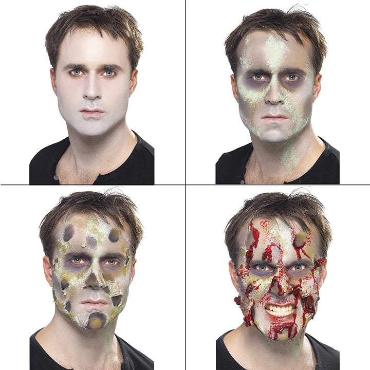 Smiffys Make-Up FX, complete zombie set, gezichtsverf