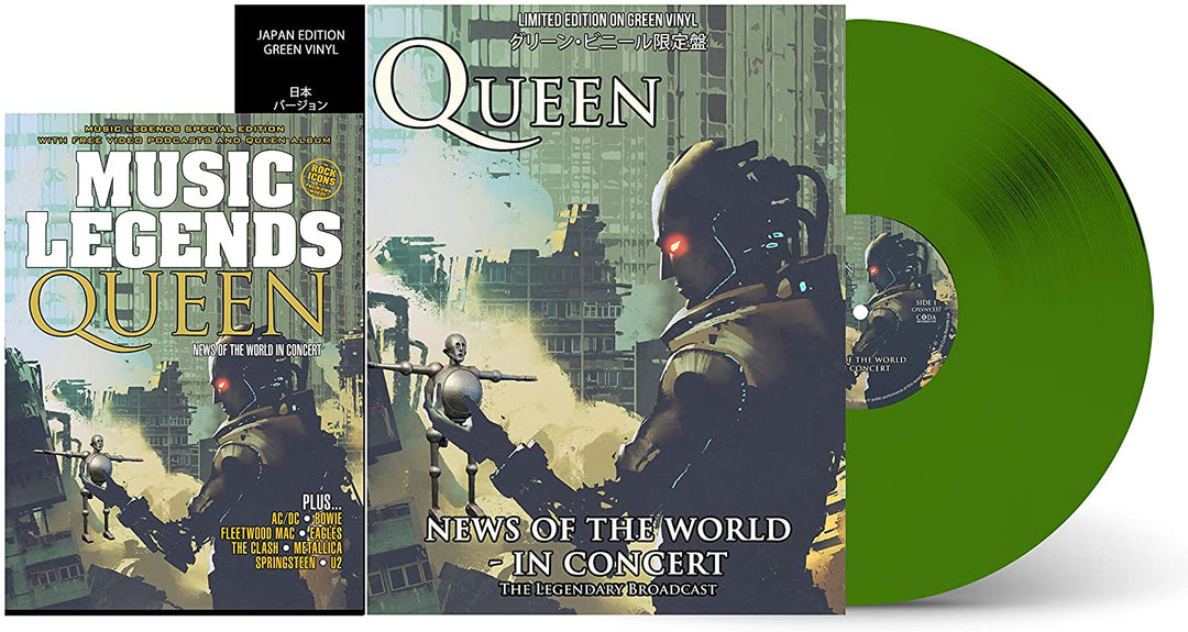 Queen - QUEEN: NEWS OF THE WORLD IN CONCERT - GREEN VINYL - BOOKZINE SPECIAL LIMITED EDI [Vinyl]