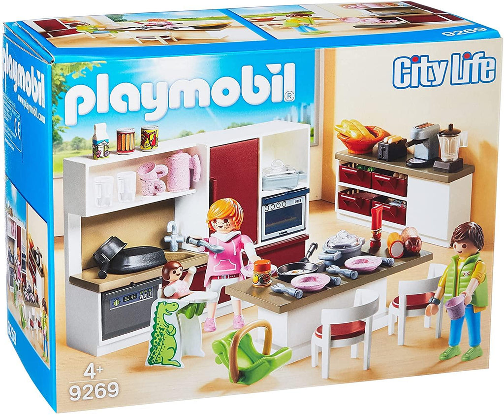 Playmobil Dollhouse Family Kitchen Playset 70206 Ages 4+