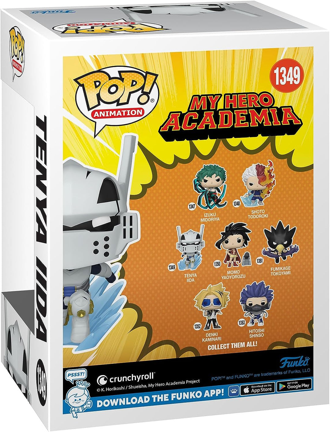 Animation: MHA - My Hero Academia - Tenya Iida - Ingenium - (Recipro Burst) Funko 67330 Pop! Vinyl #1349