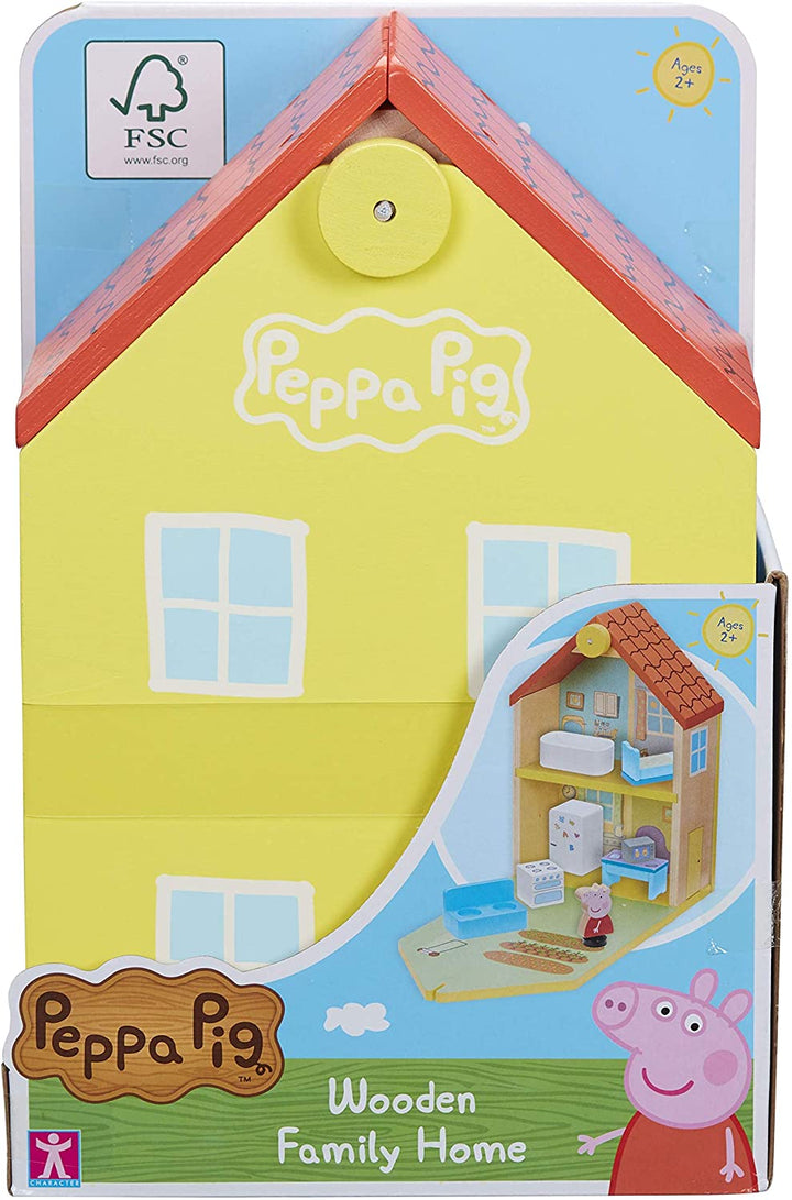 Peppa Pig 07213 Maison familiale en bois, multicolore