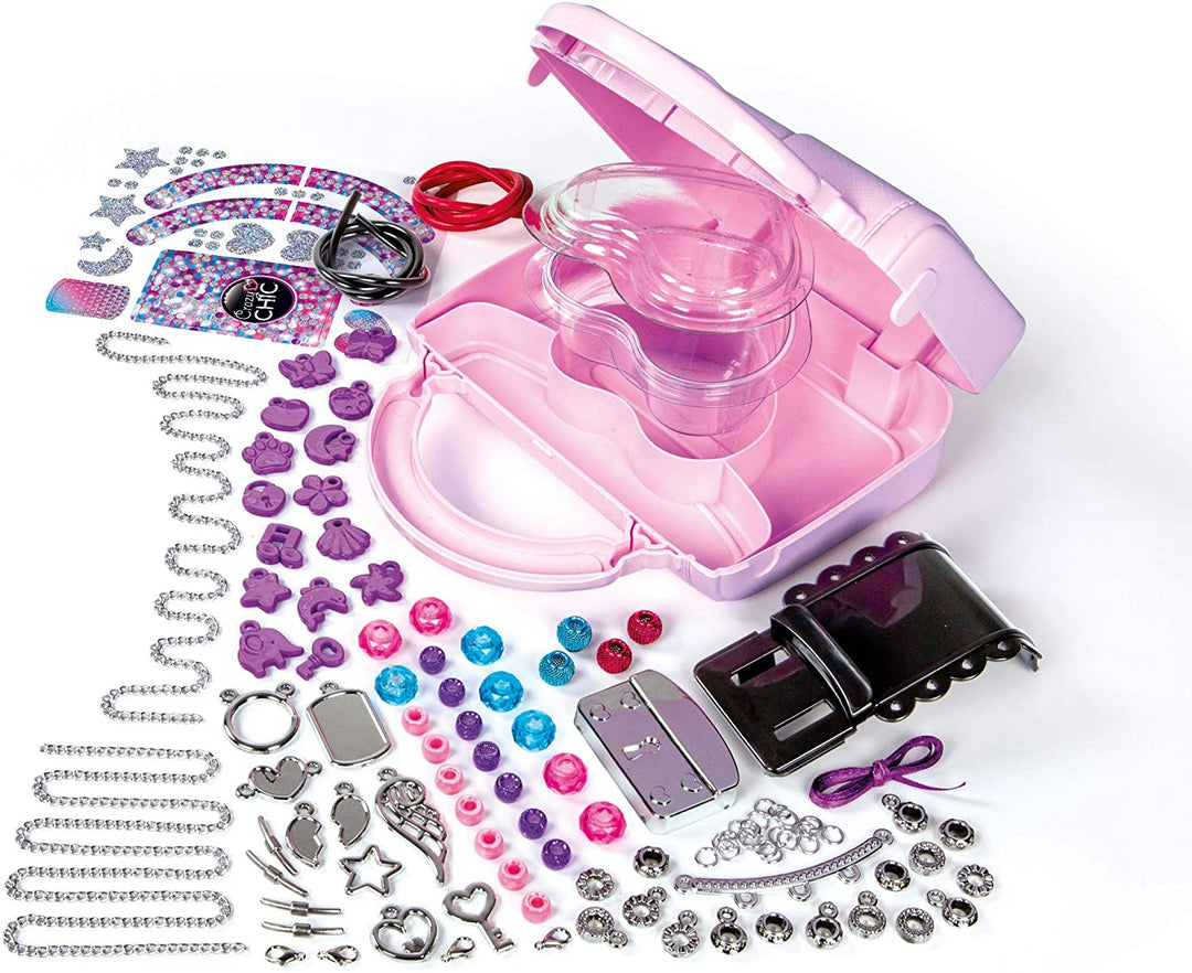 Clementoni 18598 Crazy Chic Fashion & Jewellery Kit for Children, Ages 7 Years P