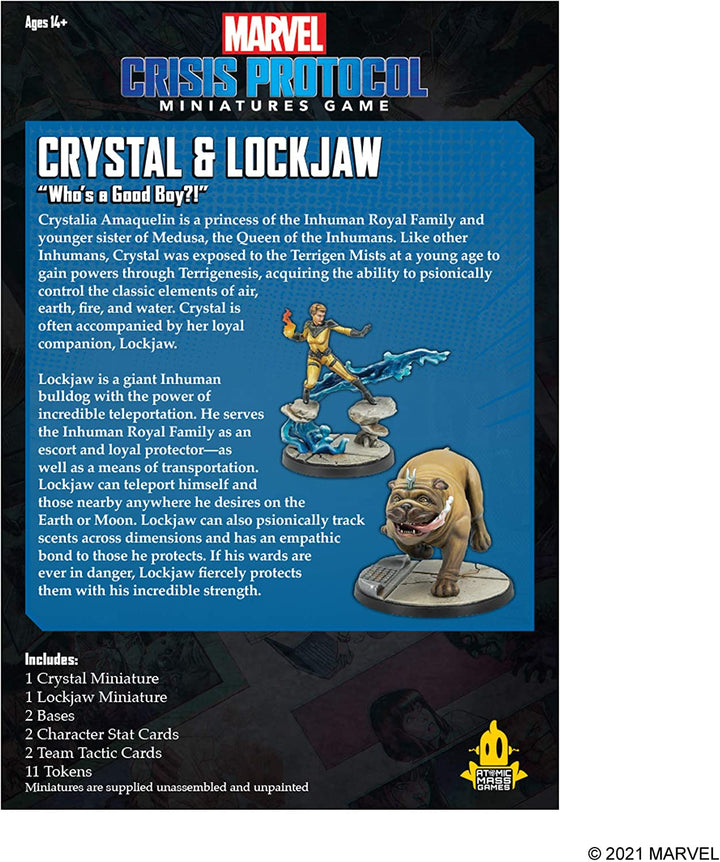 Marvel Crisis Protocol: Crystal and Lockjaw