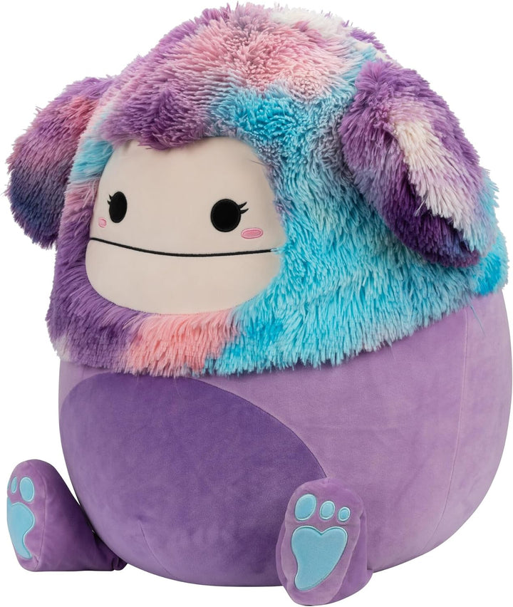 Squishmallows SQCR04218 20" Eden The Purple Bigfoot, Black