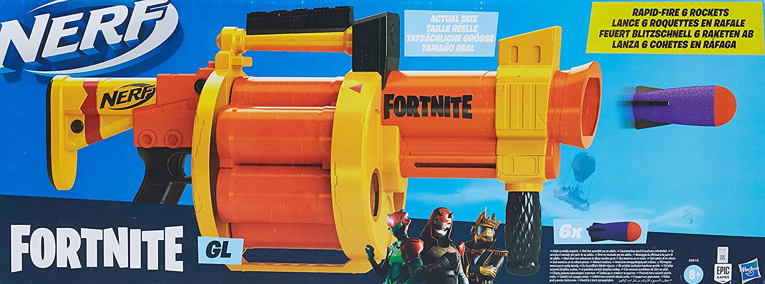 Lanzador de cohetes Nerf Fortnite gl 4