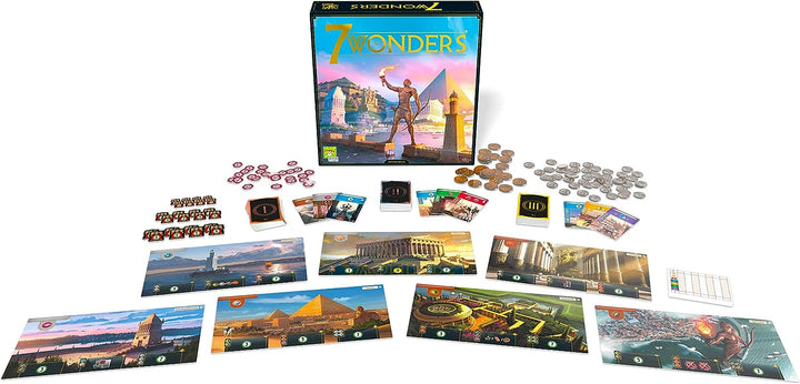 7 Wonders 2nd Edition Board Game - Strategic Civilization Building for Ages 10+ (SV01EN)