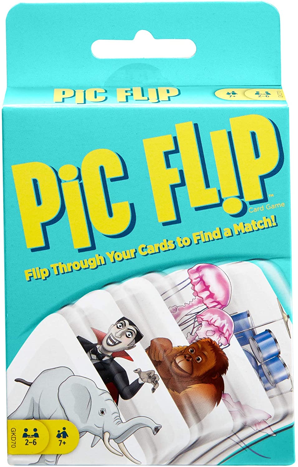 Mattel Games Pic Flip-kaartspel voor 7-jarigen en ouder GKD70