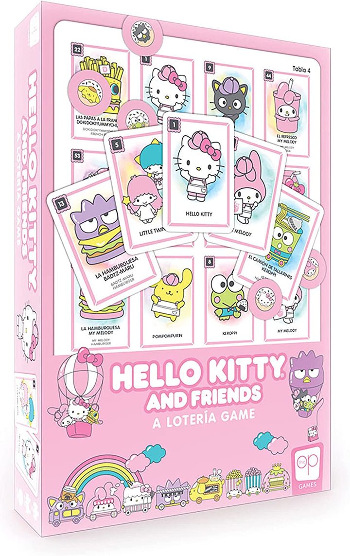 Hello Kitty® and Friends Loteria|Traditional Loteria Mexicana Game of Chance|Bingo Style Game Featuring Custom Artwork & Illustrations from Hello Kitty|Inspired by Spanish Words & Mexican Culture