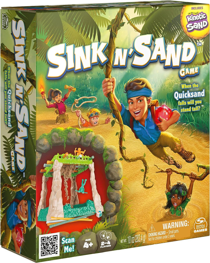 Sink N’ Sand, Quicksand Kids Board Game with Kinetic Sand