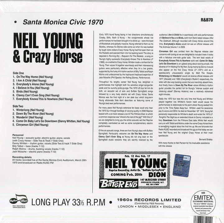 Neil Young and Crazy Horse - Santa Monica Civic 1970 [Vinyl]