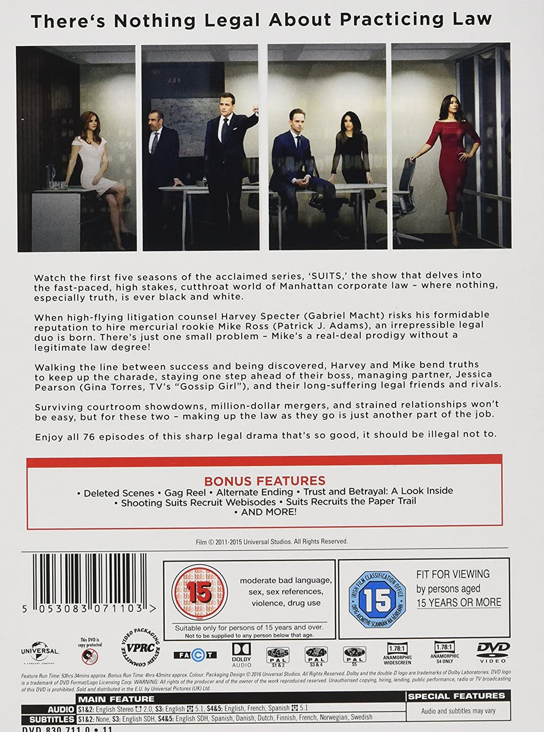 Suits - Season 1-5 [2015] [DVD]