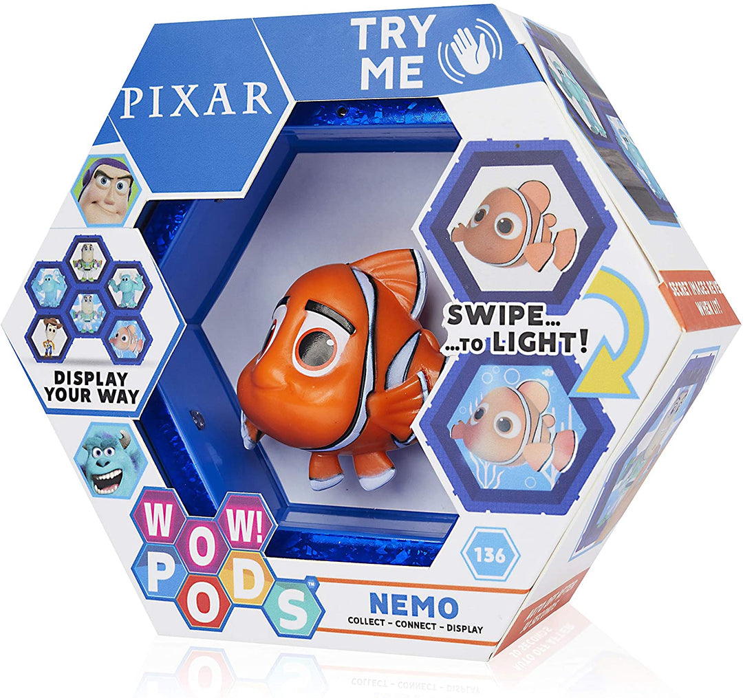 WOW! PODS Nemo - Finding Dory | Official Disney Pixar Light-Up Bobble-Head Collectable Figure