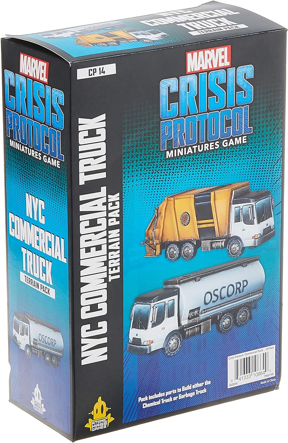 Atomic Mass Games | Marvel Crisis Protocol: NYC Commercial Truck Terrain Pack | Miniatures Game