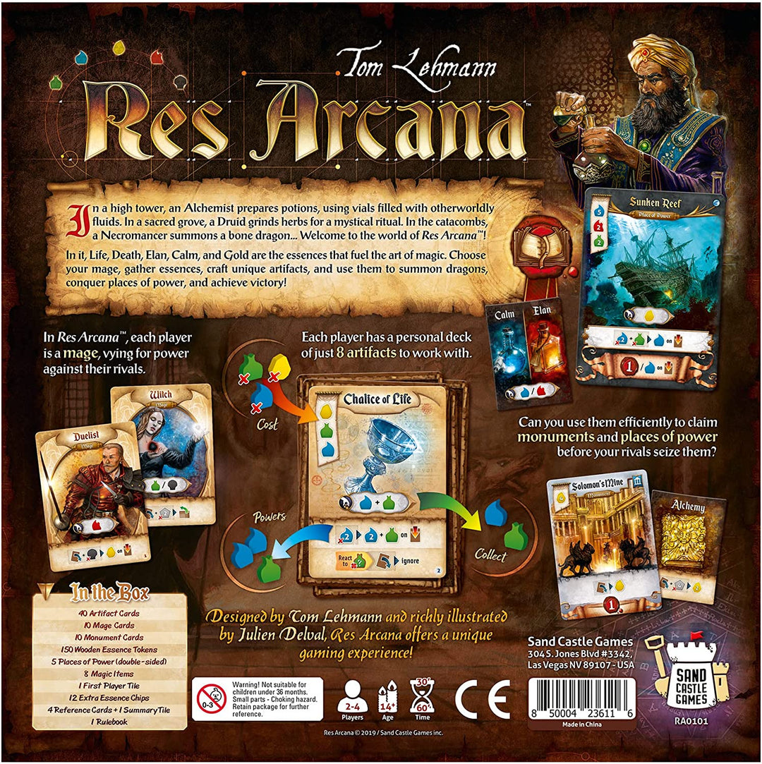 Sand Castle Games RA0101 Res Arcana, Mixed Colours,Standard