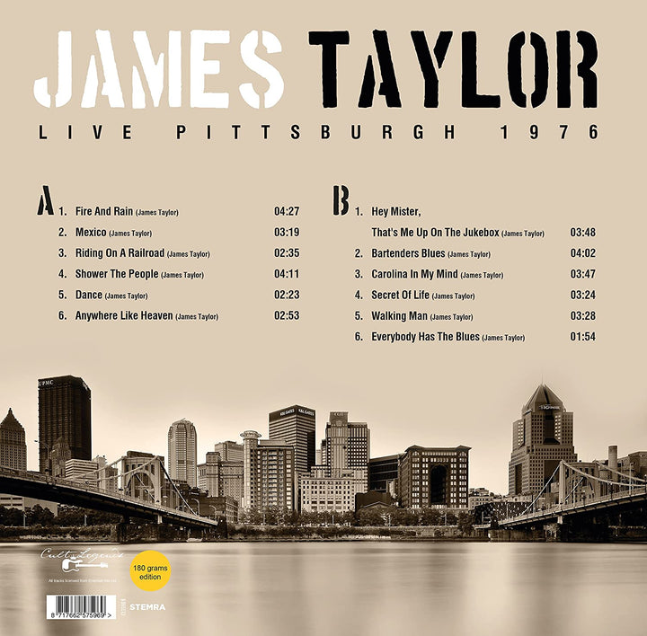 James Taylor - Live Pittsburg 1978 LP - [Vinyl]