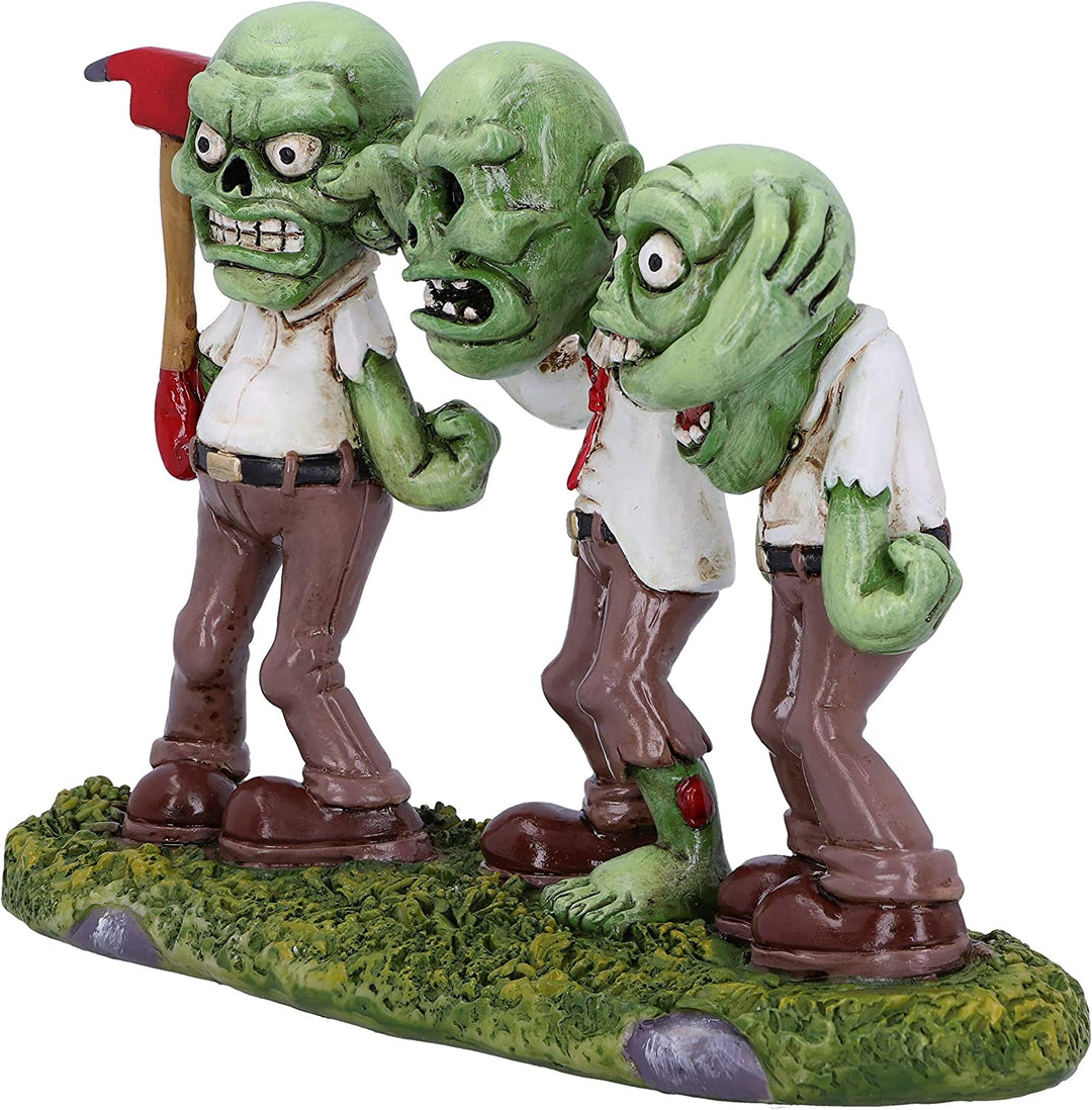 Nemesis Now Three Wise Zombies Horror Undead Creature Figurine, Green, 15.5cm