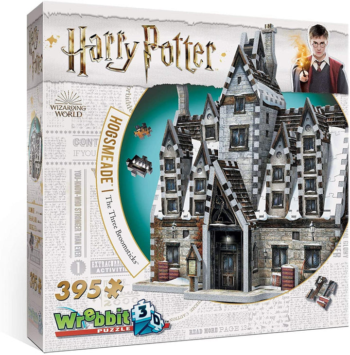 Wrebbit 3D Harry Potter 3D Puzzle Hogsmeade The Three Broomsticks 395 Pieces - Yachew