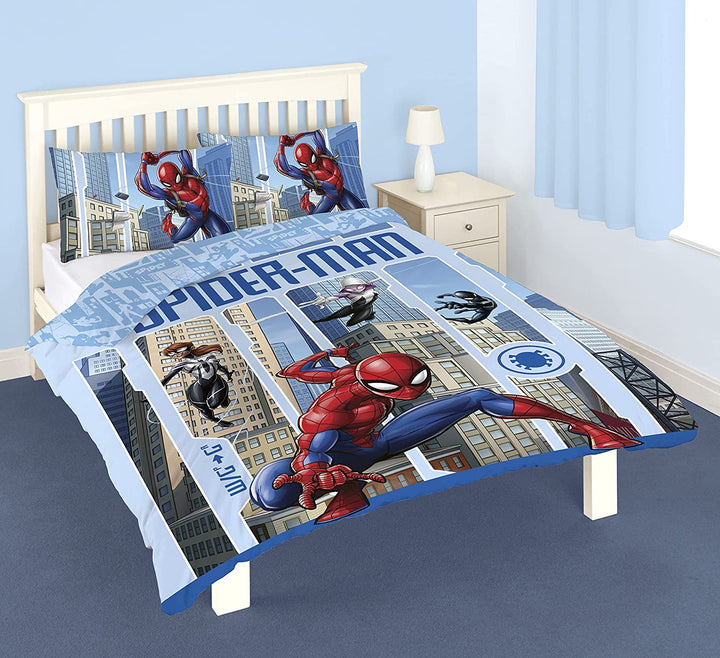 Disney Spiderman Official Double Duvet Cover Set