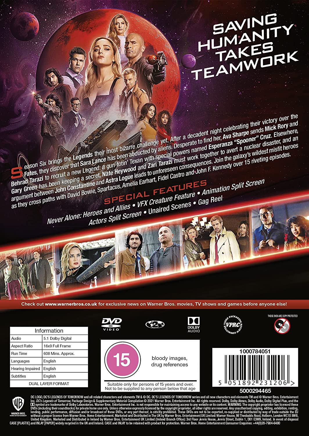 DC's Legends of Tomorrow S6 [2021] - Television series [DVD]