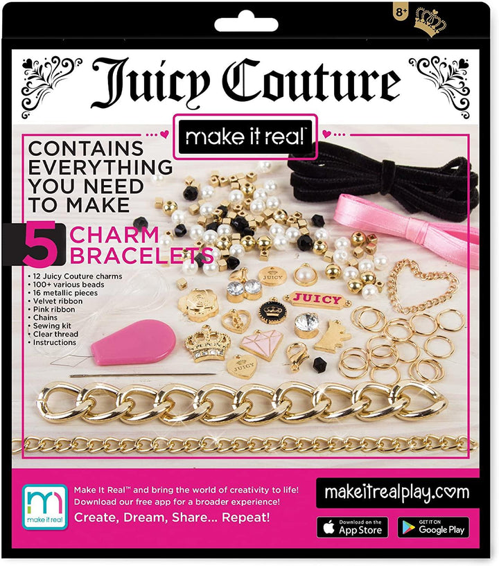 Make It Real Juicy Couture Chokers & Charms Diy Choker Jewelry Making Kit - Yachew