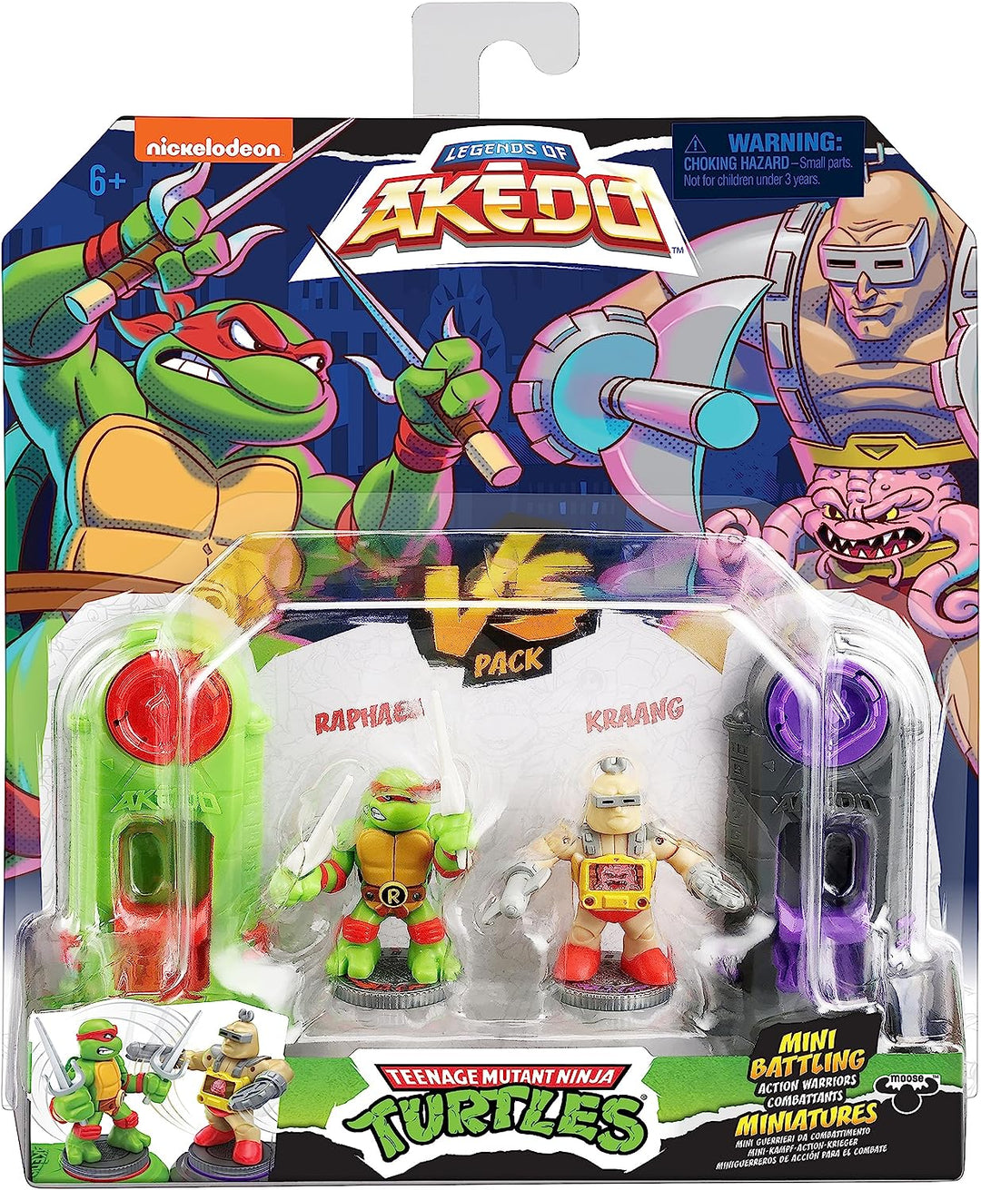 Legends Of Akedo Teenage Mutant Ninja Turtles. Mini Battling Warriors Versus Pack