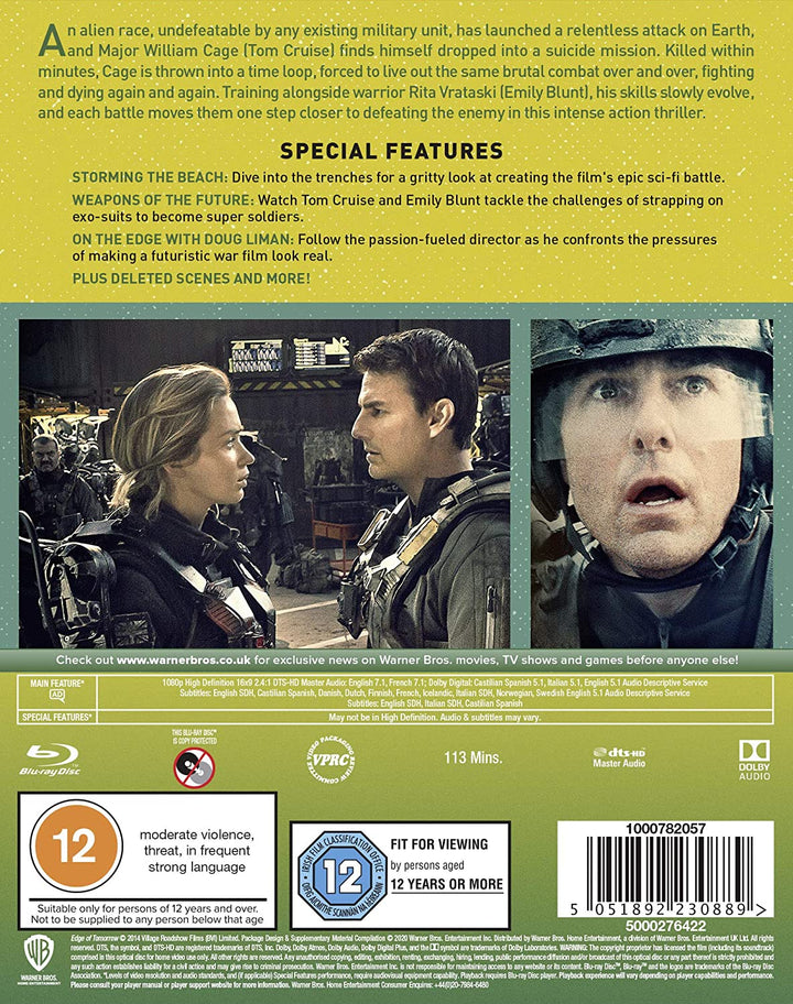 Edge of Tomorrow [2014][Special [Region Free] -  Action/Sci-fi [Blu-ray]