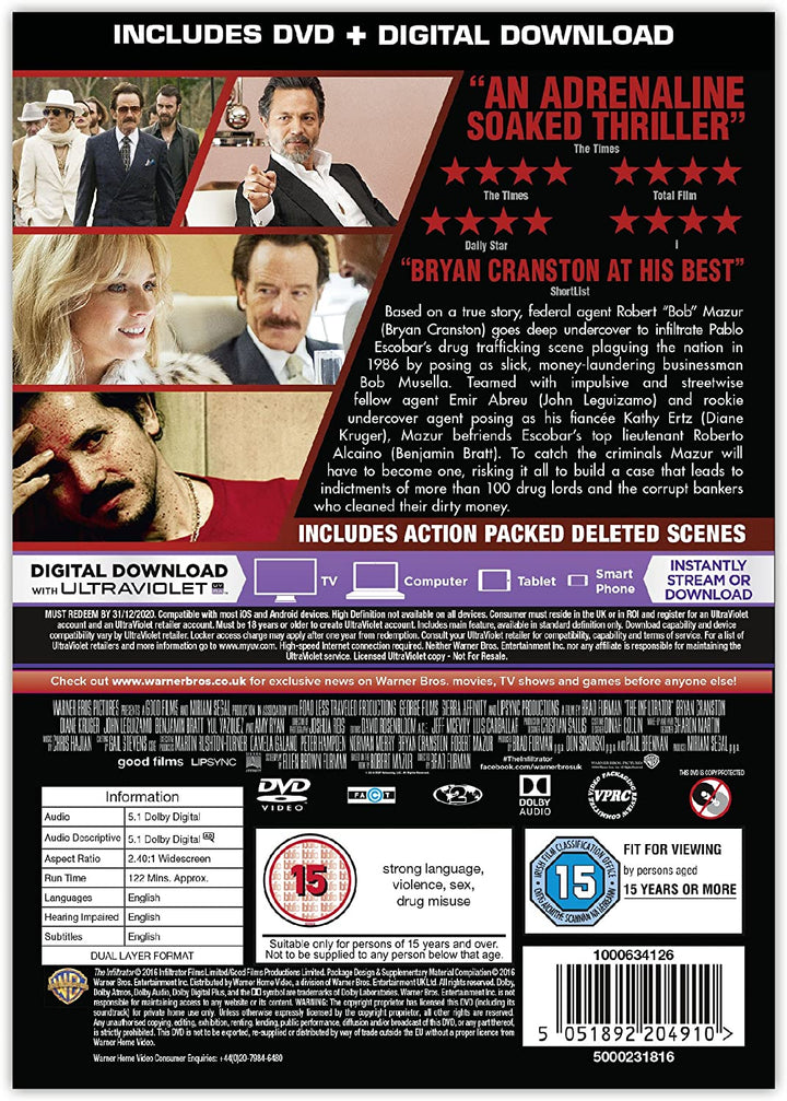 The Infiltrator [2016] [2017] - Crime/Thriller [DVD]