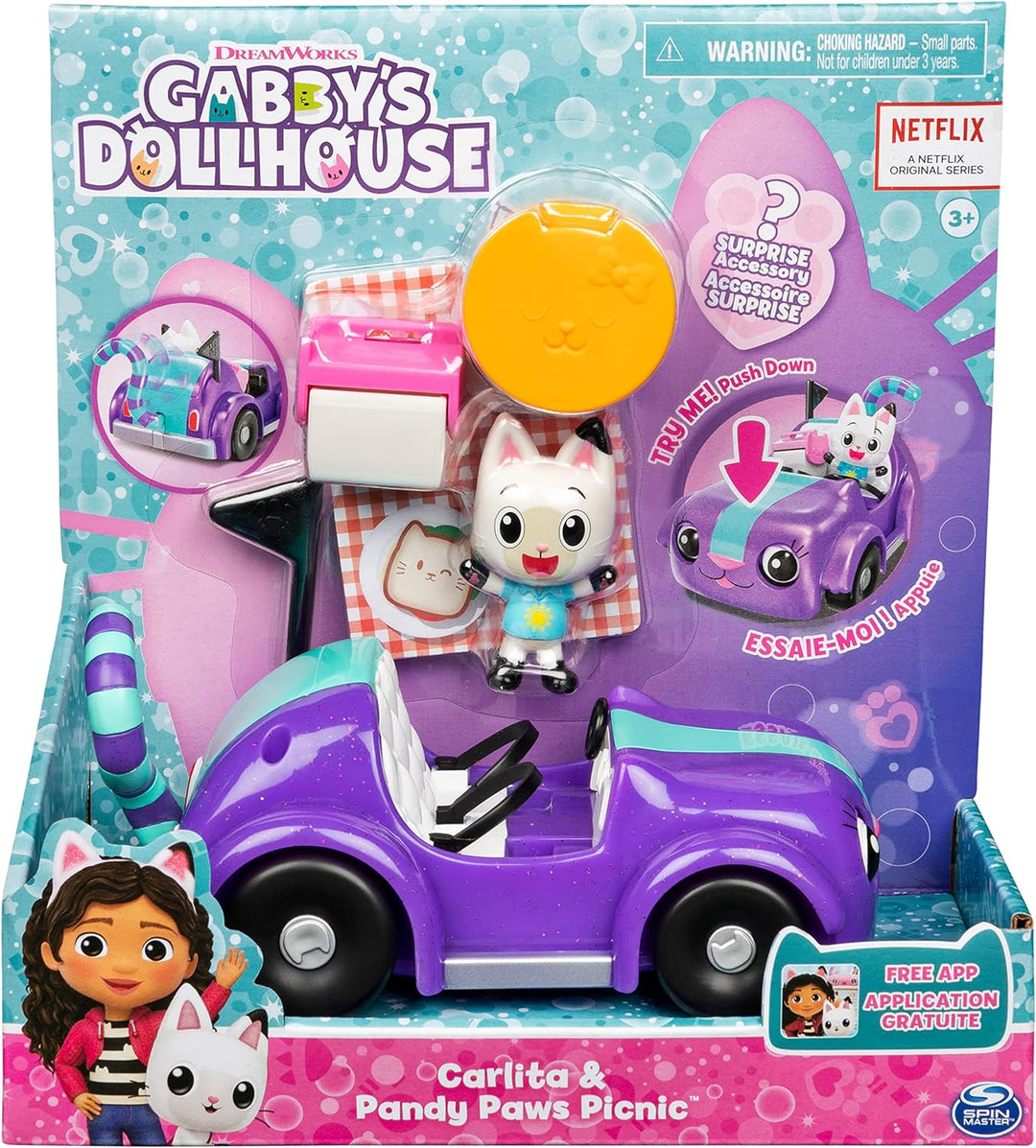 Gabby’s Dollhouse Carlita & Pandy Paws Picnic Set