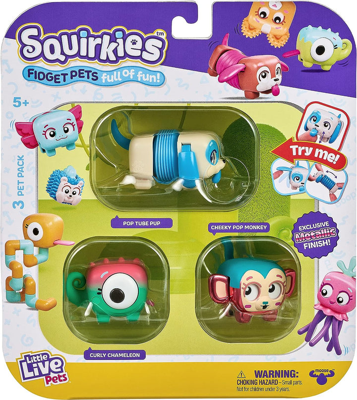 Little Live Pets - Squirkies | Interactive Fidget Toys, Fidget Feature, Click, Flick, Tangle, Pop, 30+ to collect, Multiple Fidget Points