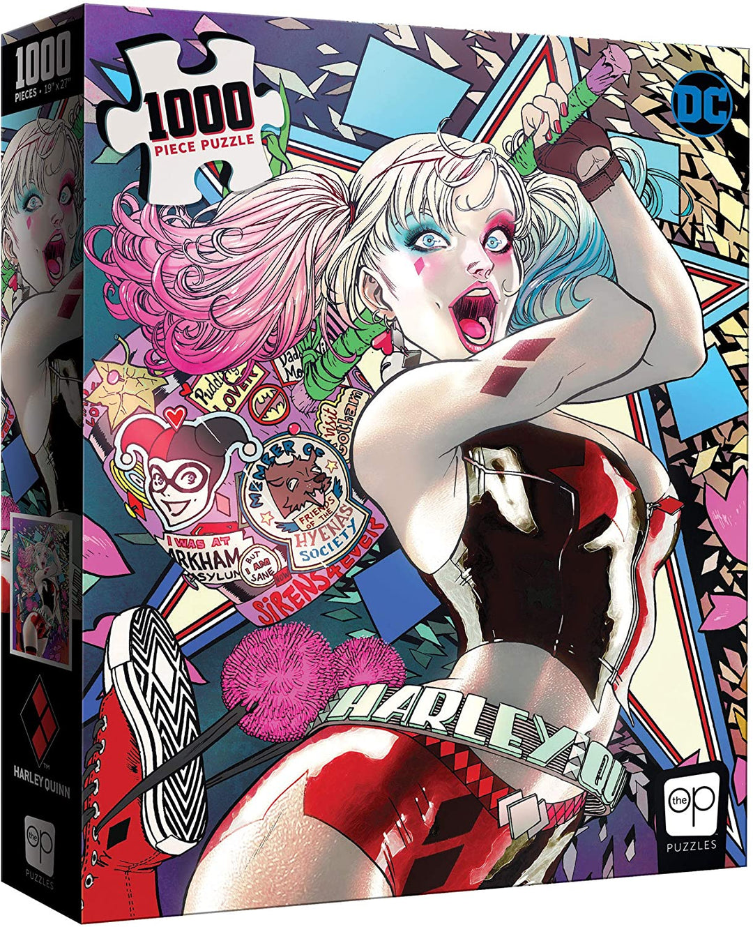 USAopoly USOPZ010533 DC Comics Super Heroes Harley Quinn Die Laughing 1,000 Piece Puzzle