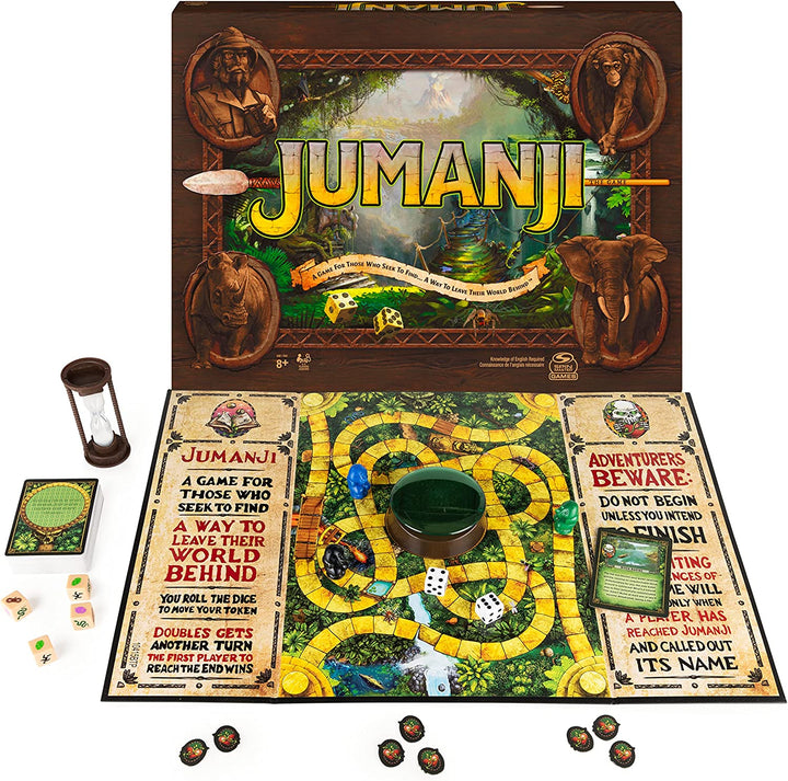 Jumanji The Game, The Classic Adventure Board Game for Kids and Families Aged 8